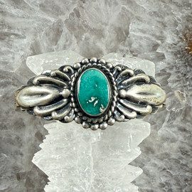 Antique Fred Harvey Style Turquoise Bracelet
