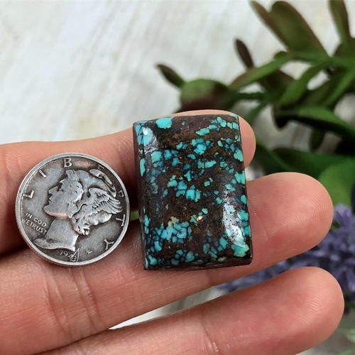 28 carats Hubei Turquoise Cab