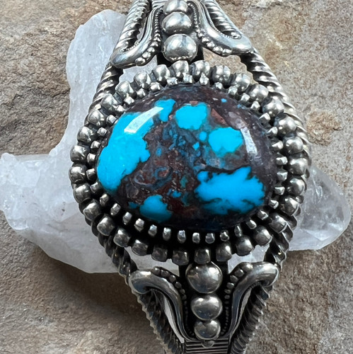 Fabulous Bisbee Turquoise Man’s Bracelet