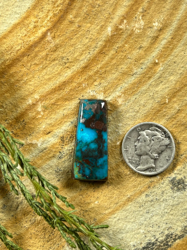 Smokey Bisbee Turq w/Jasper Cabochon