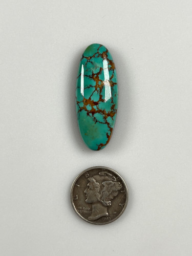 Spiderweb Turquoise Mountain Cabochon Spiderweb Turquoise Mountain Cabochon