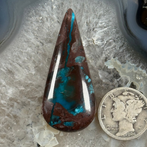 Royal Blue Bisbee Ribbon Cabochon-134 