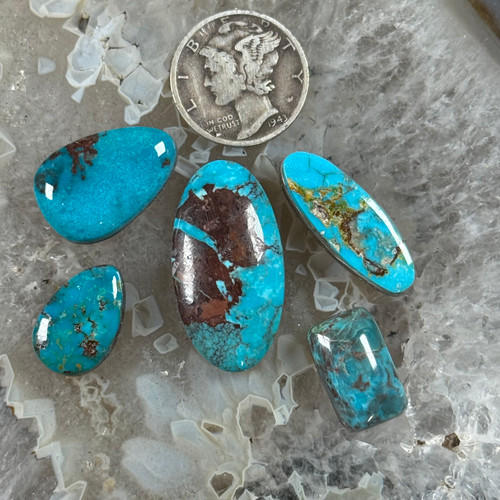 Bisbee Turquoise Cabs-140