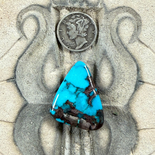 Bisbee Turquoise with Quartz Cab - 589 