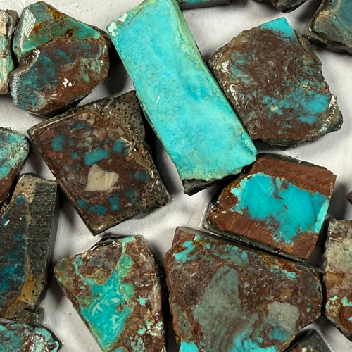 Royal Blue+  Bisbee Turquoise slabs-109