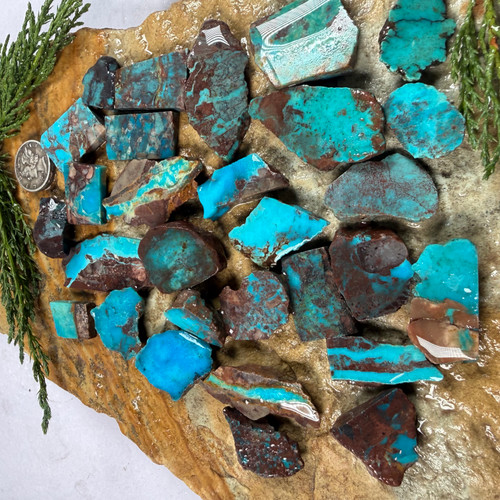 Bisbee Turquoise  Rough Slabs-121