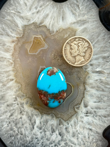 Royal Blue Bisbee Turquoise Cab-667
