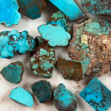 Bisbee Turquoise Rough - 204 - Durango Silver Company Online Sales Only