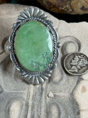 指輪・リング Vintage Fred Harvey Style Ring Huge Fred Harvey Style VintageLadies Ring - Durango Silver Company