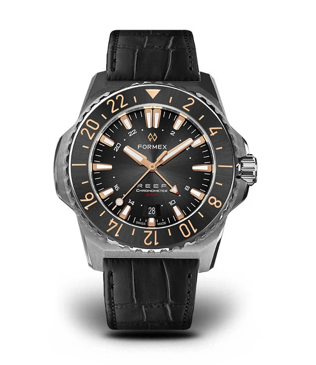 Formex AUTOMATIC GMT COSC 300M BLACK/GILT 42 MM, photo 1 of 1