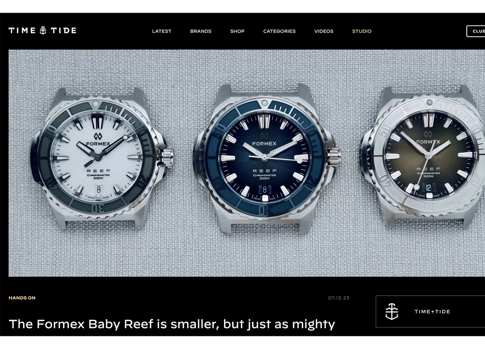 La línea de relojes Formex Reef infinitamente personalizable  Replicas  Relojes Compra Baratos Venta,Mejor Relojes De Imitacion Outlet