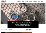 A Blog To Watch about the Formex x Worn & Wound Essence 39 Sector Chronometer