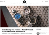 Fratello Watches about the Formex x Worn & Wound Essence 39 Sector Chronometer