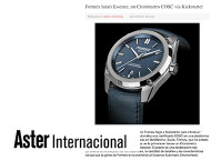Aster International: Formex launched The Essence, A Cosc Chronometer via Kickstarter
