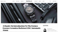 Fratellowatches: A Hands-On Introduction To The Formex Essence Ceramica Skeleton COSC Automatic 41mm