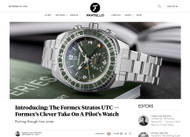 Fratello Watches about the Formex Stratos UTC