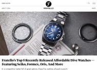 "Top 5 Recently Released Affordable Dive Watches" by Fratello