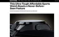 Gear Patrol: This Ultra-Tough Affordable Sports Watch Boasts a Never-Before-Seen Feature