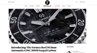 Fratello Watches: Introducing: The Formex Reef 39.5mm Automatic COSC 300M Forged Carbon