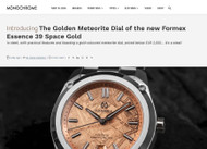 Monochrome Watches about the Formex Essence 39mm Space Gold