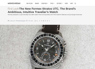 Monochrome Watches about the new Formex Stratos UTC