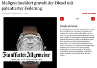 Frankfurter Allgemeine: Made to Fit with Patented Suspension