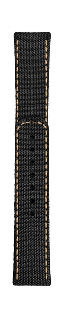 ESSENCE "Deployant" Black Nylon Strap Gold Stiching (without clasp)