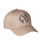 Snapback Baseball Cap Beige with Grey Embroidered Logo