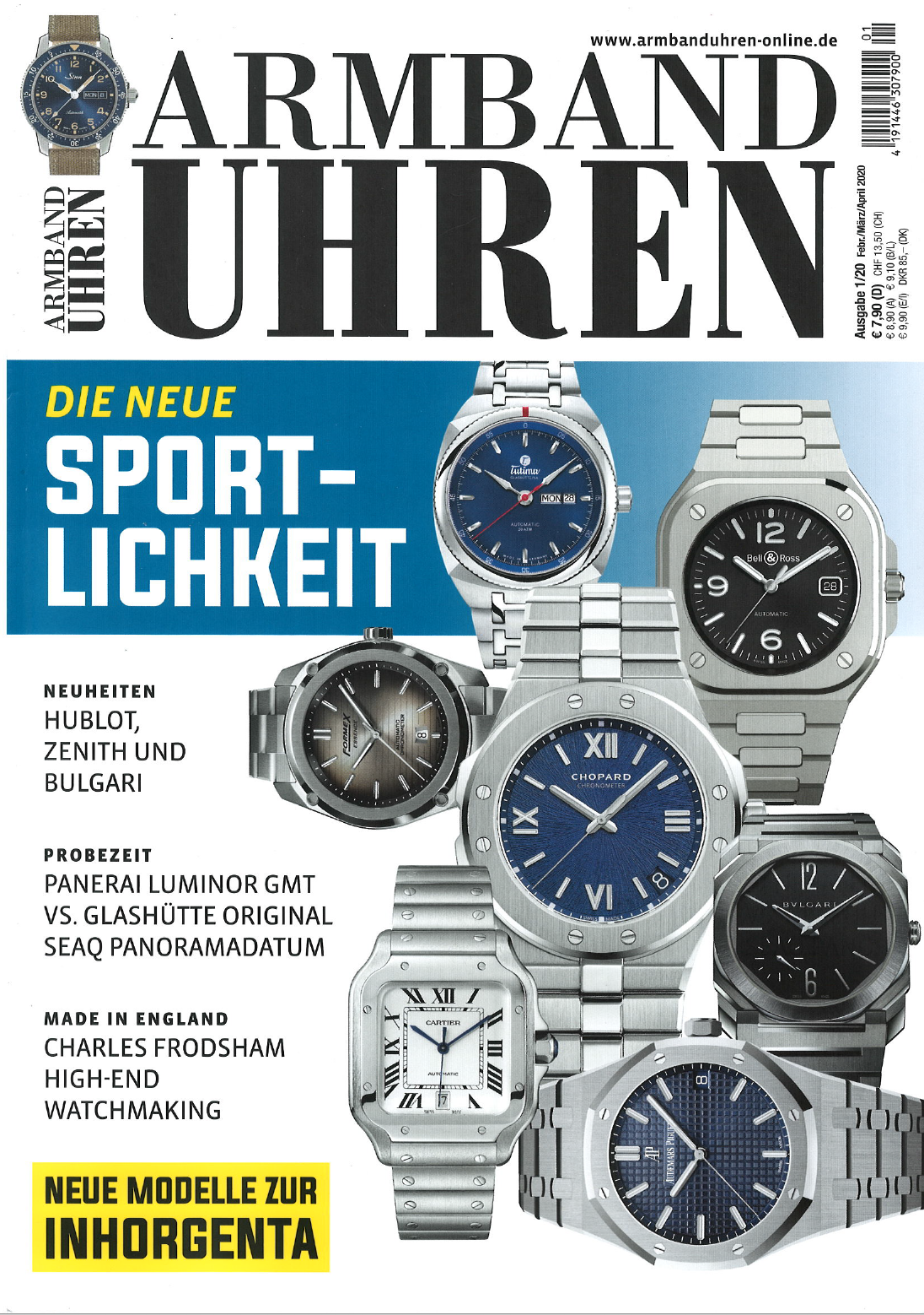 German watch magazine ARMBAND UHREN features Formex Swiss Watches