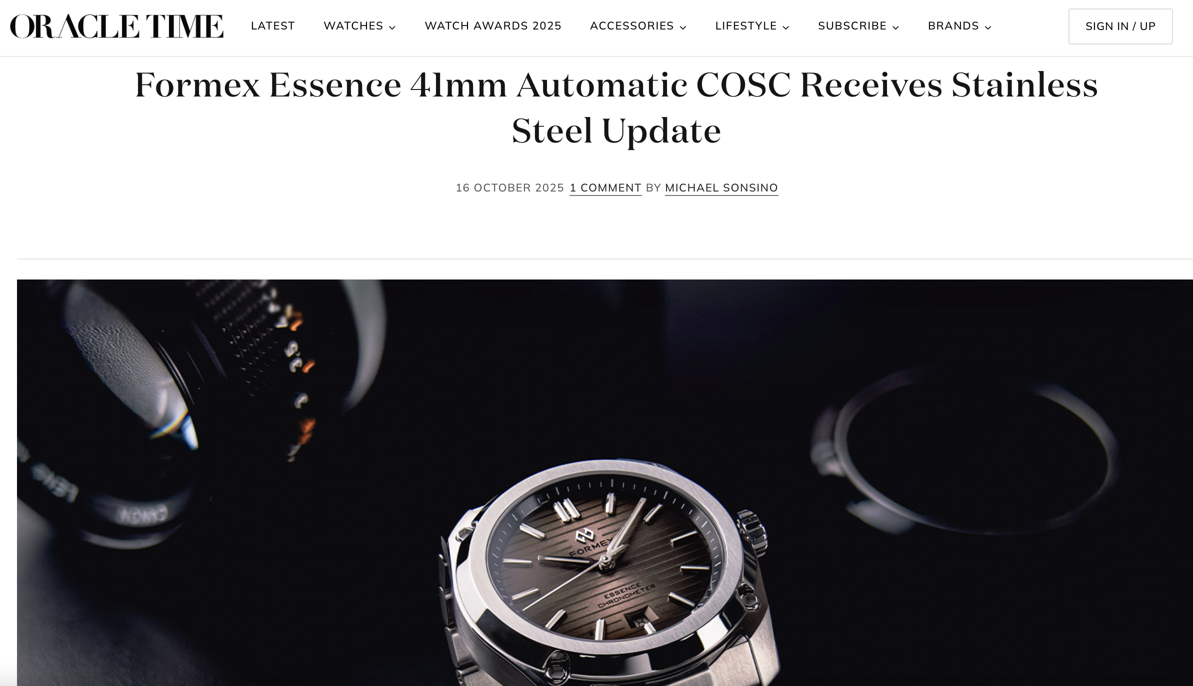 FORMEX ESSNCE 41 Brown ブラウンダイヤル 【公式通販】