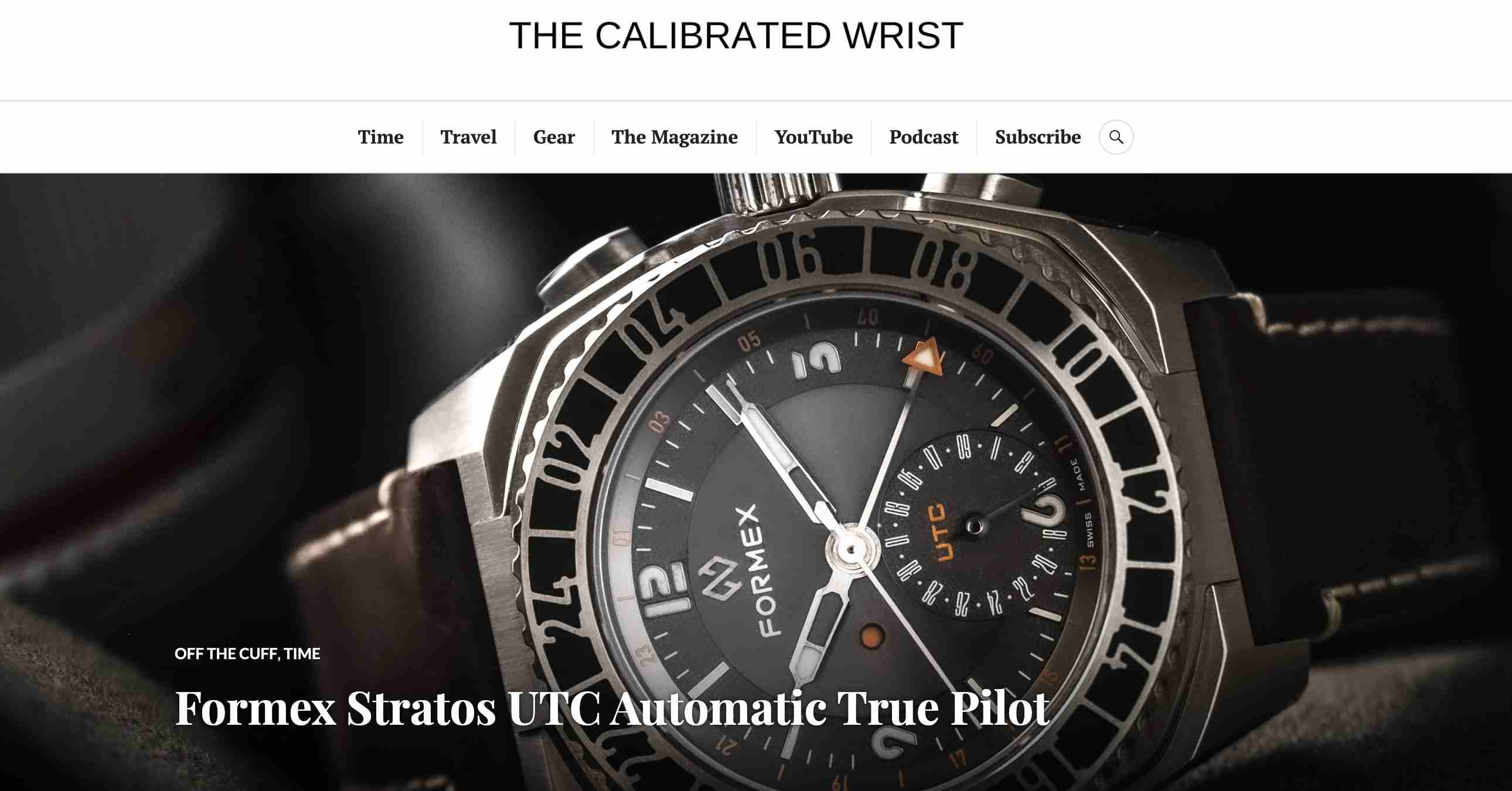 The Calibrated Wrist: Formex Stratos UTC Automatic True Pilot