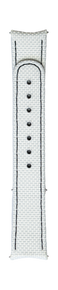 ESSENCE ThirtyNine "Deployant" White Nylon Strap with Black Stitching (without clasp)