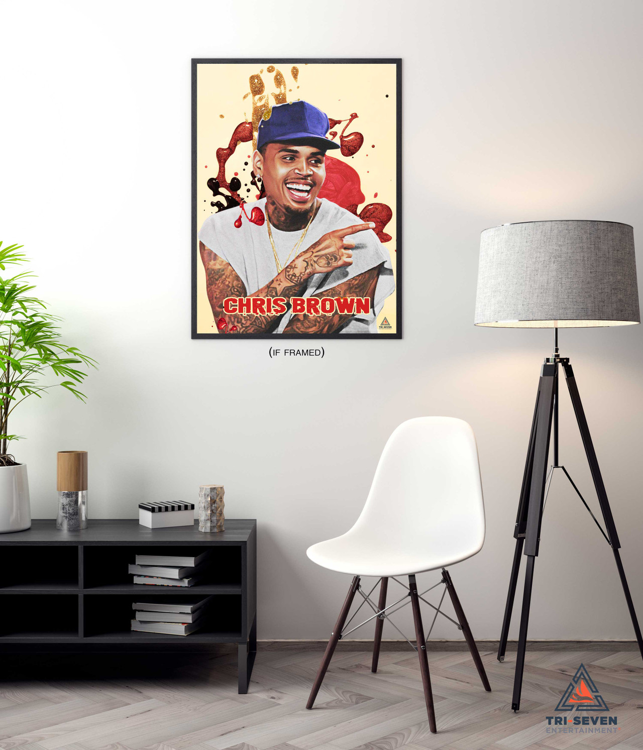 Poster Chris Brown Sur Toile - Décoration Murale 30 X 45 Cm - Pour Salon, Chambre - Impression Haute Qualité, Résistante - 6
