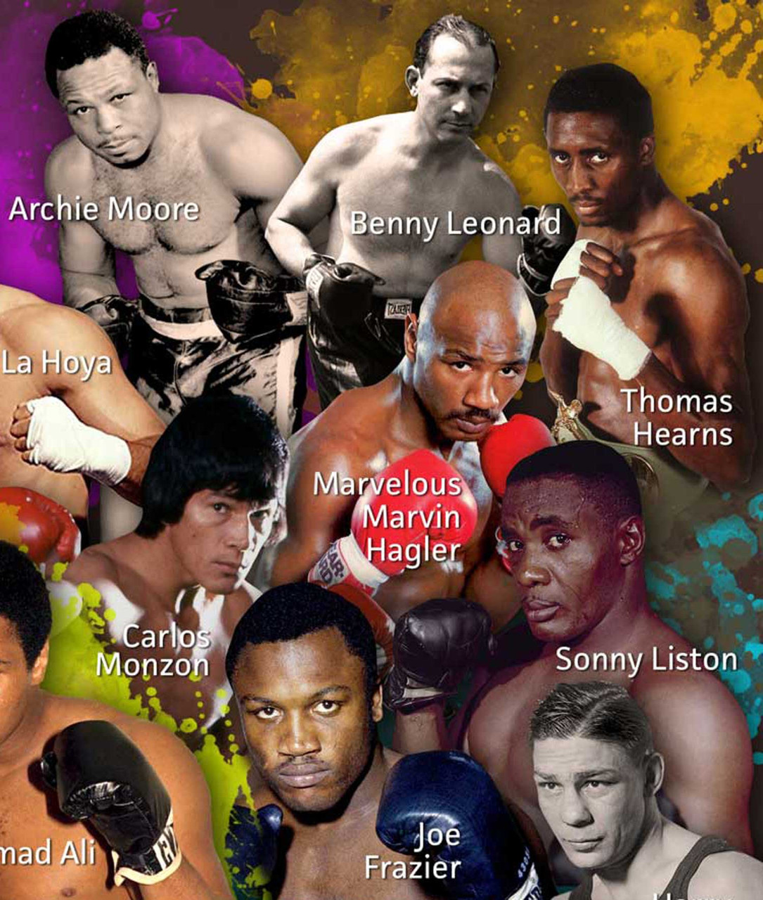 Famous Boxers Poster Boxing Wall Art for Home Gym Bedroom, 18