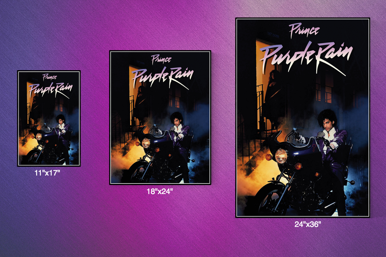 prince purple rain movie poster