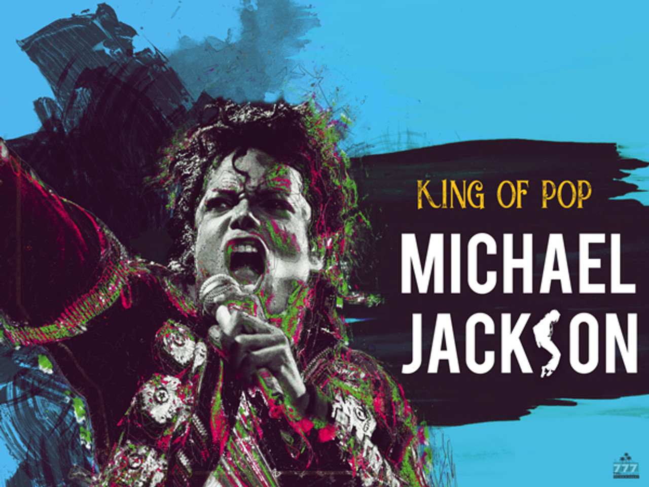 Michael Jackson Poster King of Pop Music Art Print (24x18)