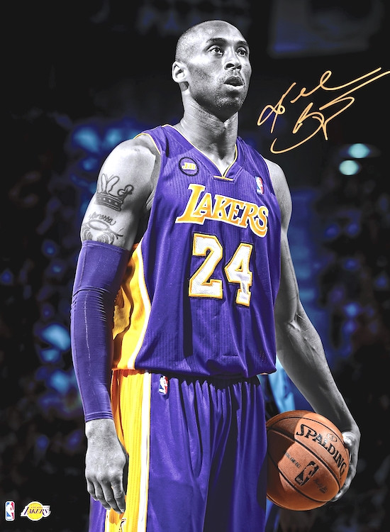 Kobe Bryant Poster Lakers Large Photo Wall Art Print (24x36)