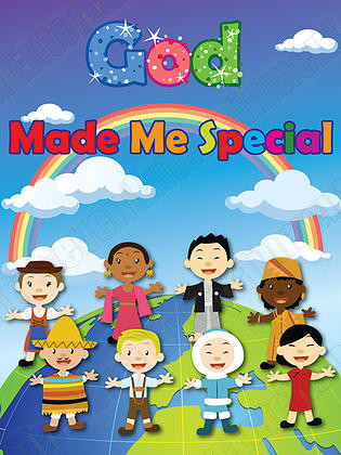 Children's Poster God Made Me Special Series 3 (18x24)