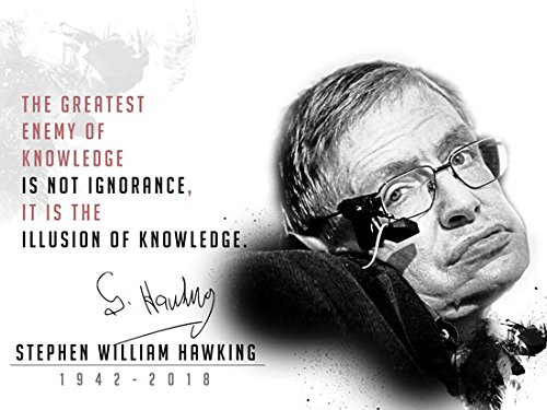 Stephen Hawking poster.