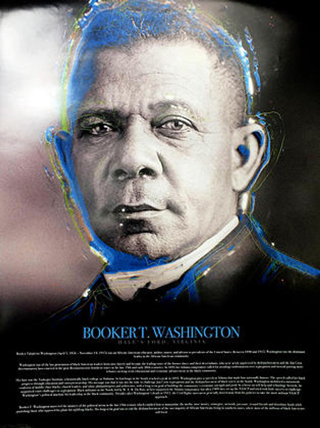 Booker T Washington Poster with Biography (18x24)