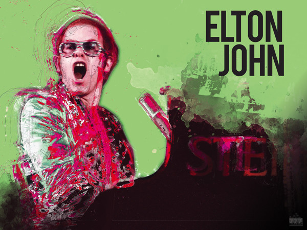 Elton John Poster Music Wall Art Print