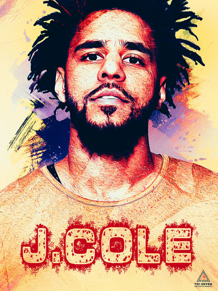 J. Cole Poster Wall Art Print