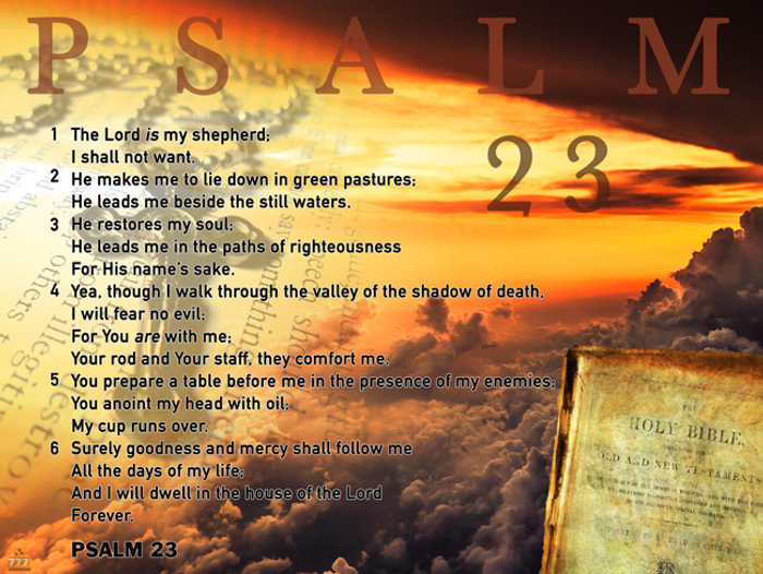 Psalm 23 poster.