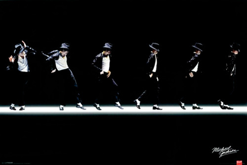 Michael Jackson Poster Moonwalk Dance Large Print (24x36)