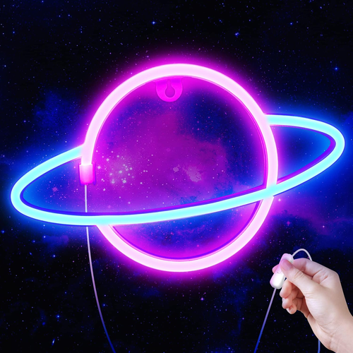 Galaxy Planet Neon LED Wall Light