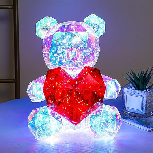 LUMINOUS TEDDY BEAR W/HEART WITH APP CONNECT
