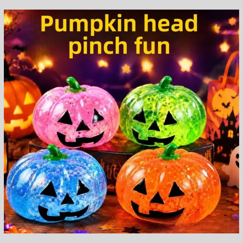 Halloween Themed Pumpkin – Glitter & Super Hard Sugar Assorted Colours | Wholesale Candy Toy | Display Pack