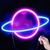 Galaxy Planet Neon LED Wall Light