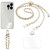 Hands-Free Cellphone Leather & Metal Chain Shoulder Strap
