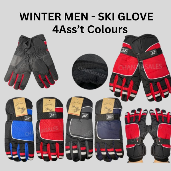 WINTER MEN - SKI GLOVE 12PCS